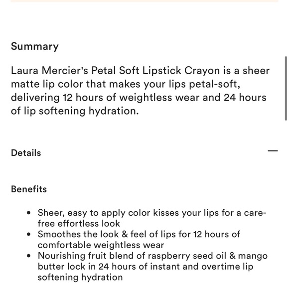 Laura Mercier ‘Ella’ Petal Soft Lipstick Crayon - Picture 9 of 11